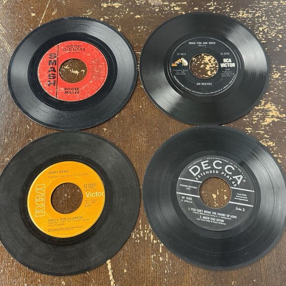 Vintage Country Music 7” 45s VG Vinyl Honky Tonk Cowboy Records Beer Heartbreak - Picture 3 of 11
